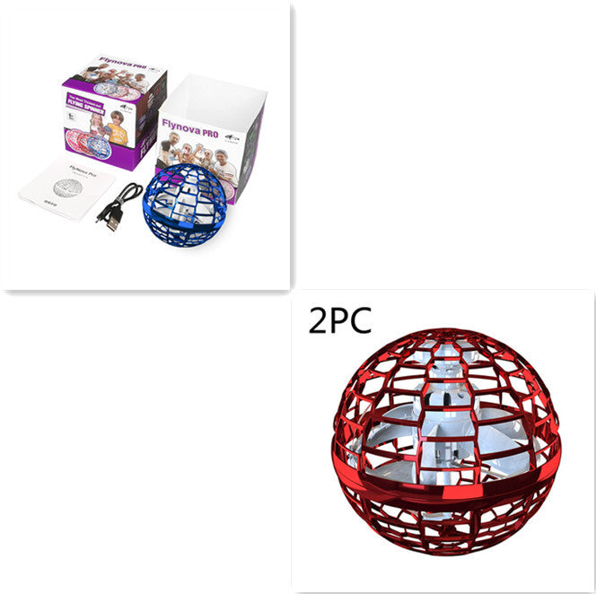 Spinning Flying Toy – Fingertip LED Drone for Kids