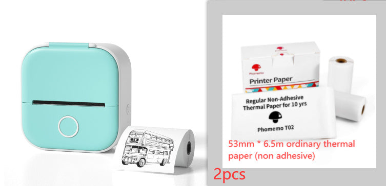 Portable Mini Thermal Label & Photo Printer | Bluetooth-Compatible | Price Tag & Student Study Aid Printer
