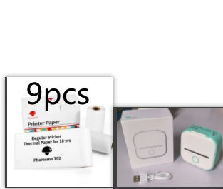 Portable Mini Thermal Label & Photo Printer | Bluetooth-Compatible | Price Tag & Student Study Aid Printer