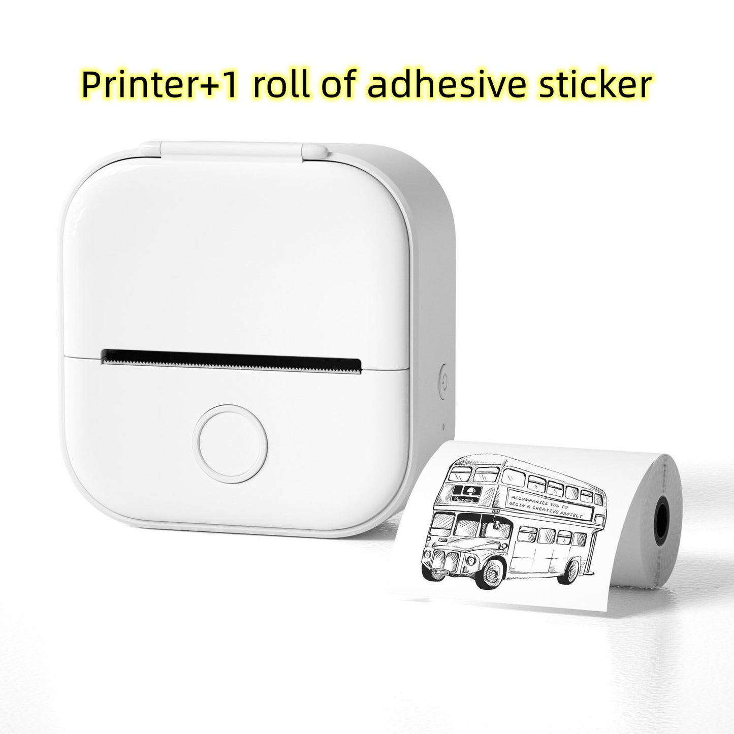 Portable Mini Thermal Label & Photo Printer | Bluetooth-Compatible | Price Tag & Student Study Aid Printer