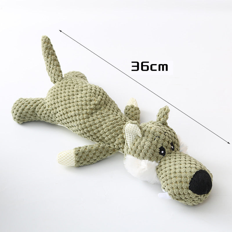 Plush Puppy Chew Toy with Squeaker for Small Dogs
