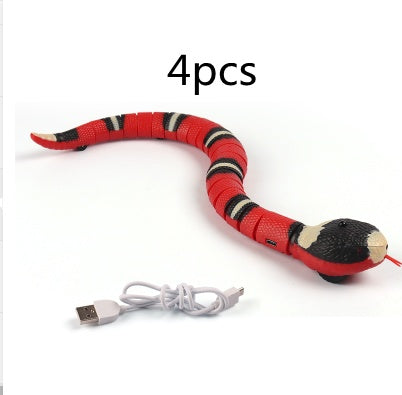 Smart Sensing Cat Toy – USB Rechargeable Electronic Snake Teaser