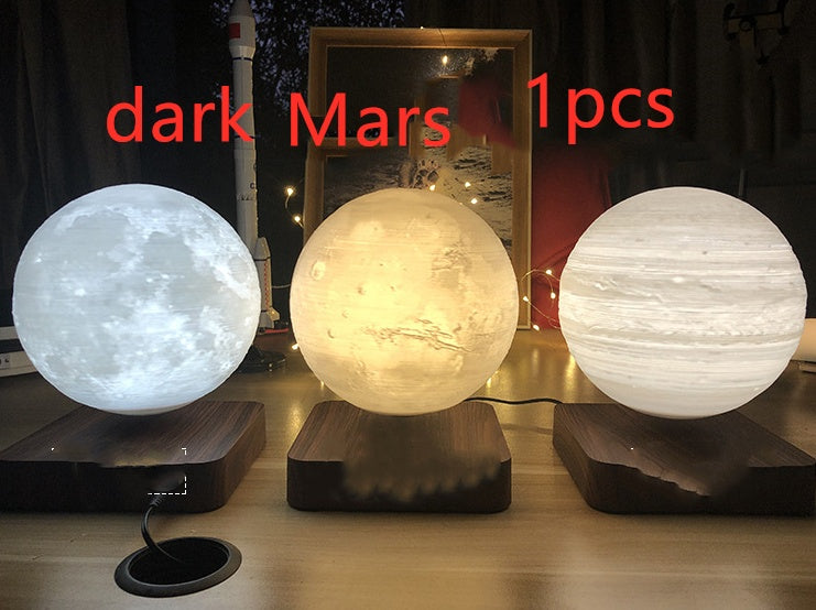 Levitating Moon Lamp – 3D Printed Floating Night Light with Magnetic Base