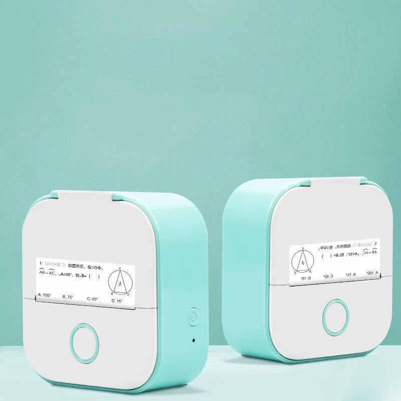 Portable Mini Thermal Label & Photo Printer | Bluetooth-Compatible | Price Tag & Student Study Aid Printer
