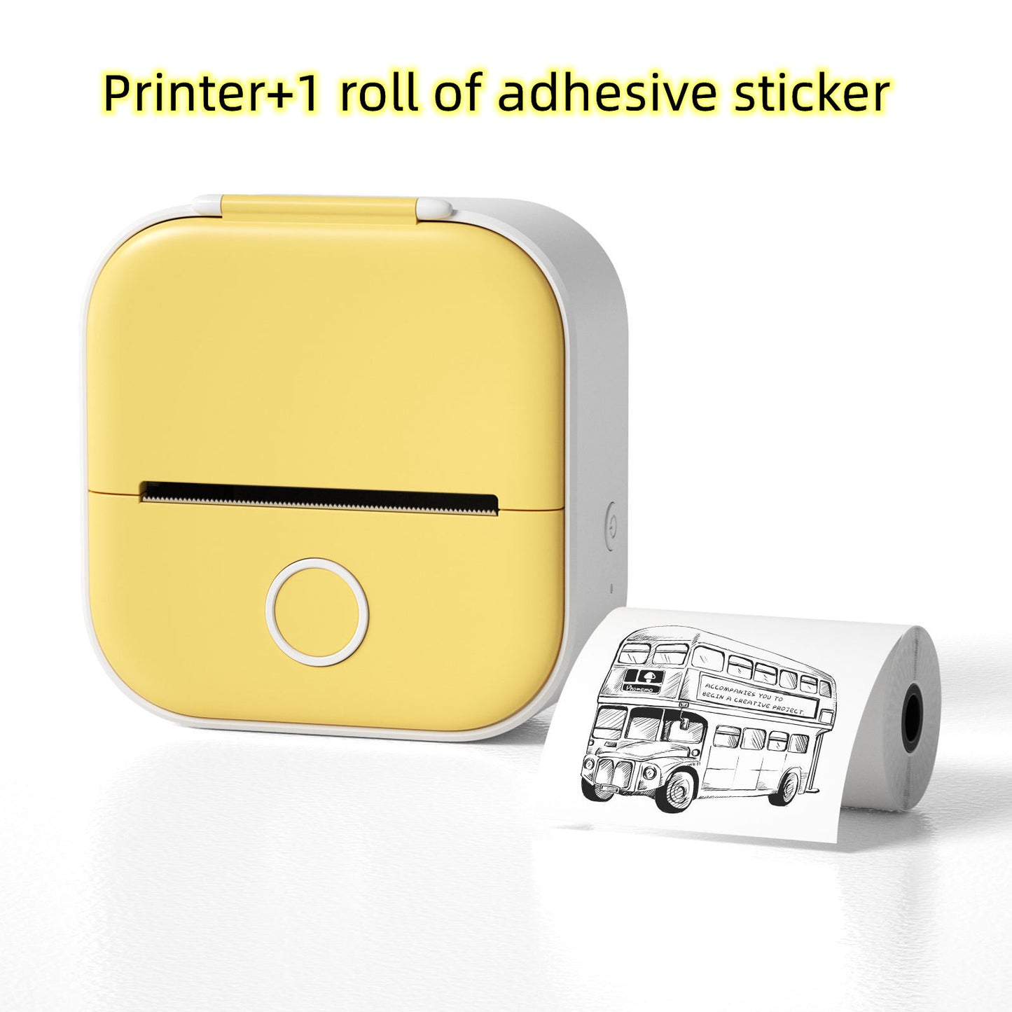 Portable Mini Thermal Label & Photo Printer | Bluetooth-Compatible | Price Tag & Student Study Aid Printer
