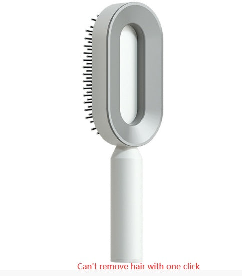 "Self-Cleaning Hair Brush for Women with Scalp Massage & Anti-Static Features"
