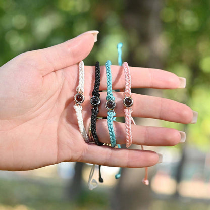 Customized Photo Projection Bracelet – Handwoven Lovers Jewelry