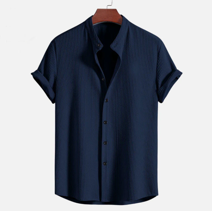 Men’s Summer Loose Shirt – Short Sleeve Casual Top