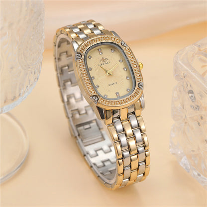 Rhinestone Luxury Oval Dial Watch