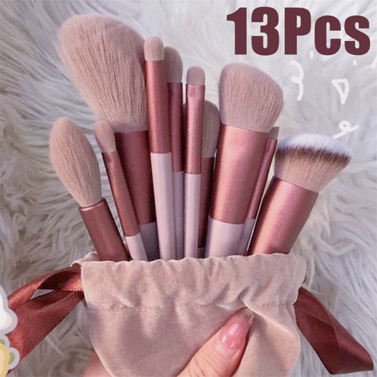 13-Pcs Makeup Brush Set – Foundation, Eyeshadow & Blush Brushes