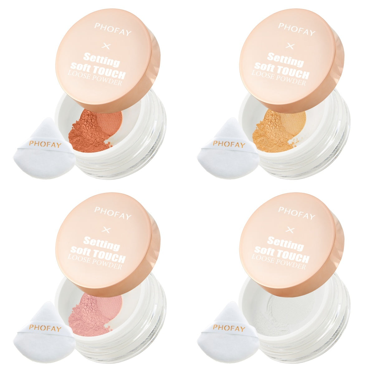 "PHOFAY Soft Touch Loose Setting Powder Makeup"