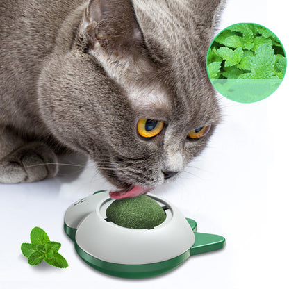 Spinning Catnip Ball – Lickable Chew Toy for Cats, Teeth Cleaning & Fun Self-Play Snack