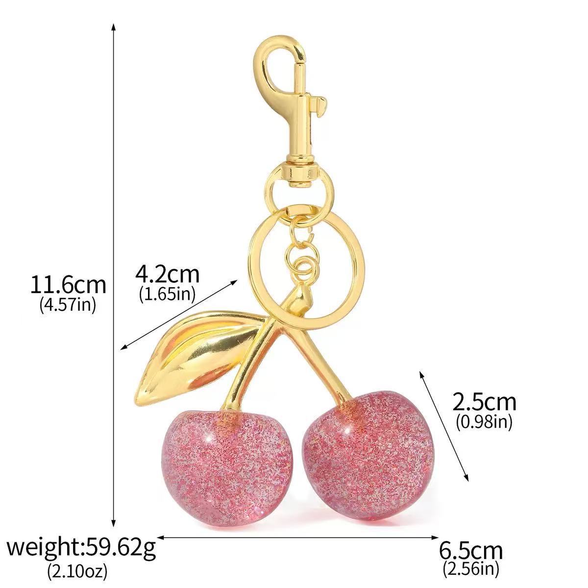 Women’s Cherry Alloy Keychain Pendant