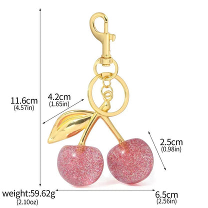 Women’s Cherry Alloy Keychain Pendant