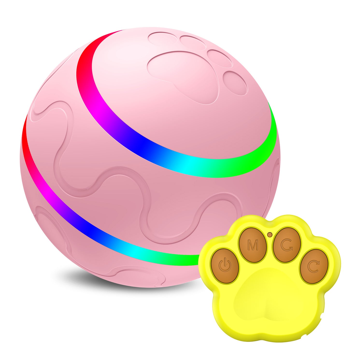 Smart Interactive Cat Toy – USB Rechargeable Self-Rotating Ball