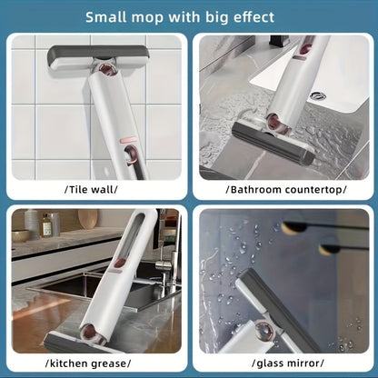 Portable Self-Squeeze Mini Mop – Hand-Free Cleaning Tool for Home & Car