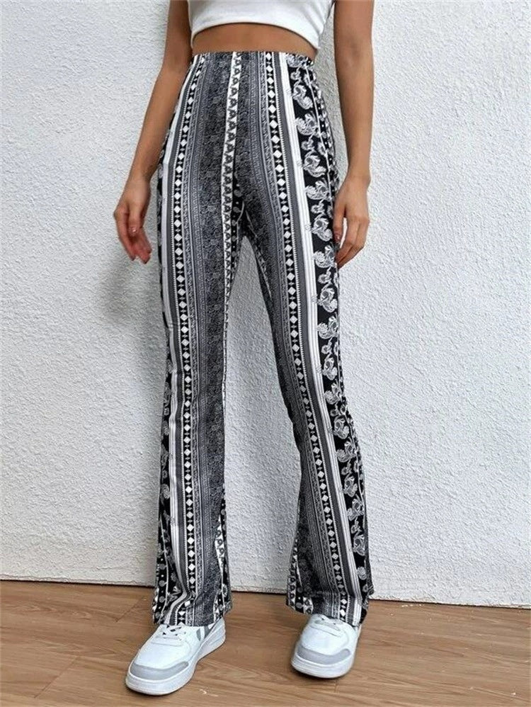 High Elastic Slim Pants – Sexy Print