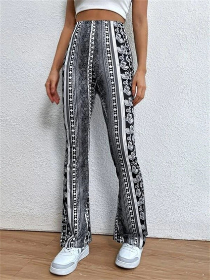 High Elastic Slim Pants – Sexy Print
