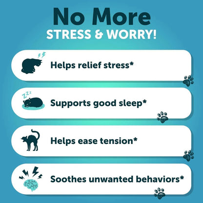 Hemp Cat Calming Treats – Melatonin Soft Chews for Stress & Anxiety Relief in Cats & Kittens