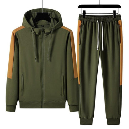 Morning Run Workout Autumn Men Leisure Set Hooded
