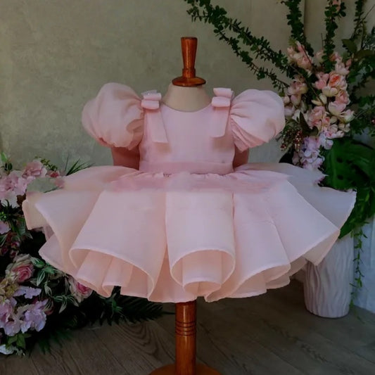 Flower Girl Puffy Princess Dress – Baby & Little Girls