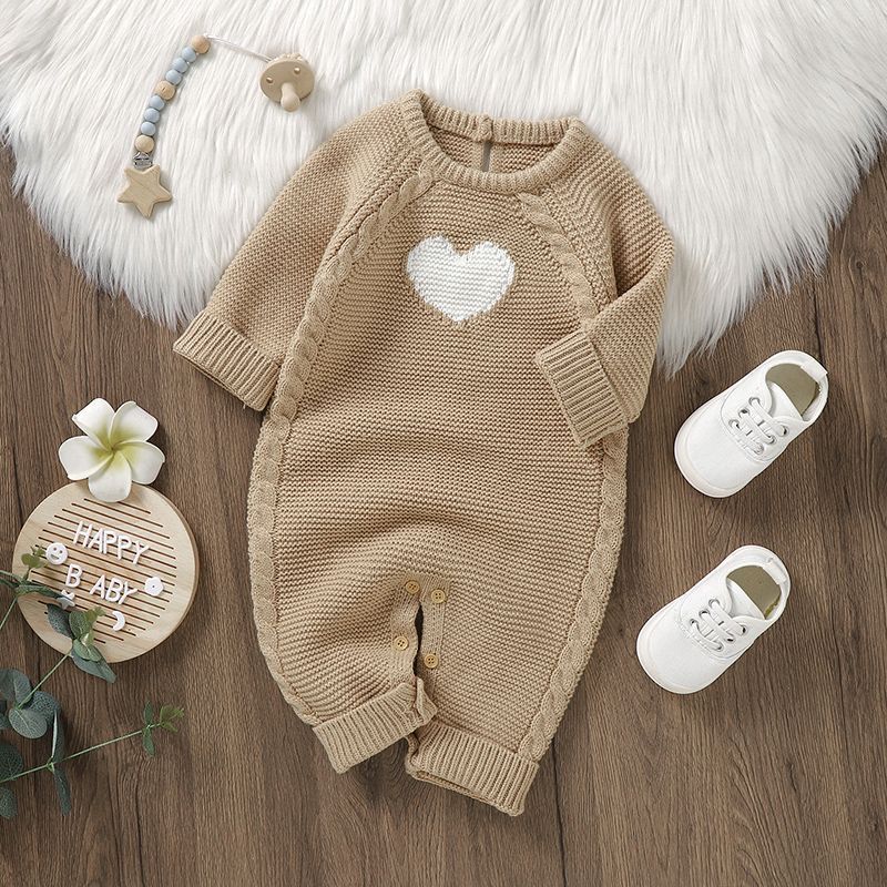Baby Heart Casual Jumpsuit – Trendy Romper for Babies