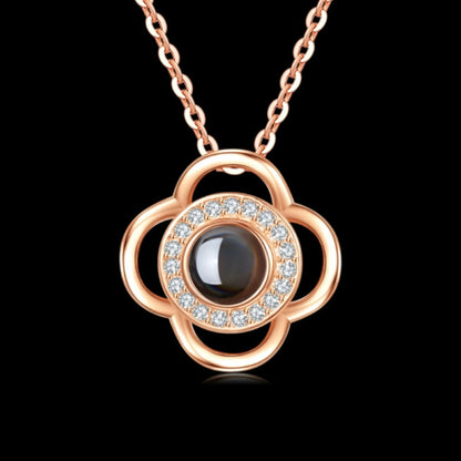 Valentine’s Day Metal Rose Jewelry Box – Necklace Gift