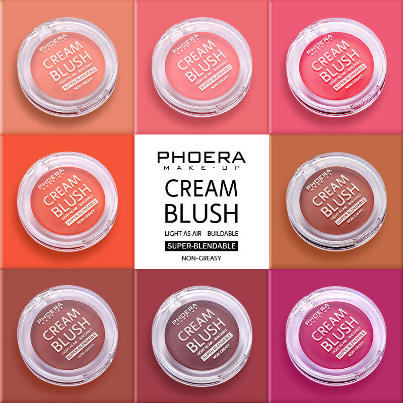 "PHOERA Light & Brightening Cream Blush Makeup"