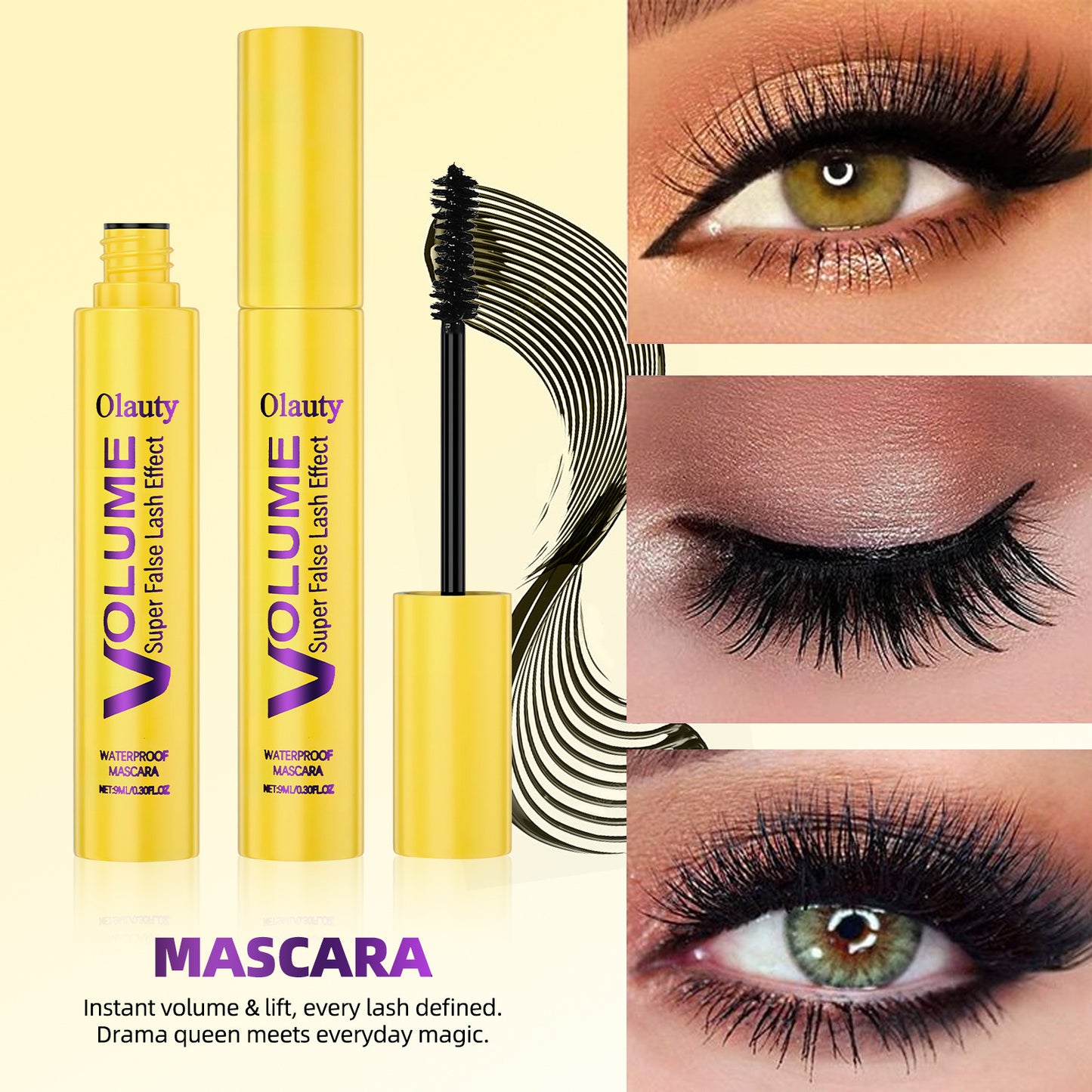 Long Lasting Non Smudge Fiber Plump Curling Mascara