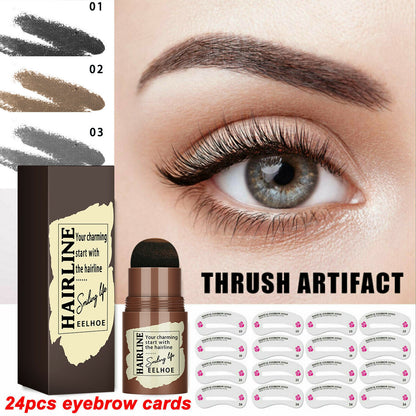 Eyebrow Stamp & 24PC Stencil Kit