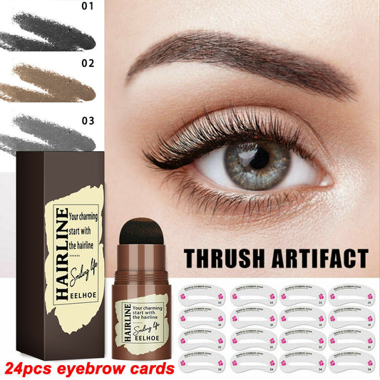 Eyebrow Stamp & 24PC Stencil Kit