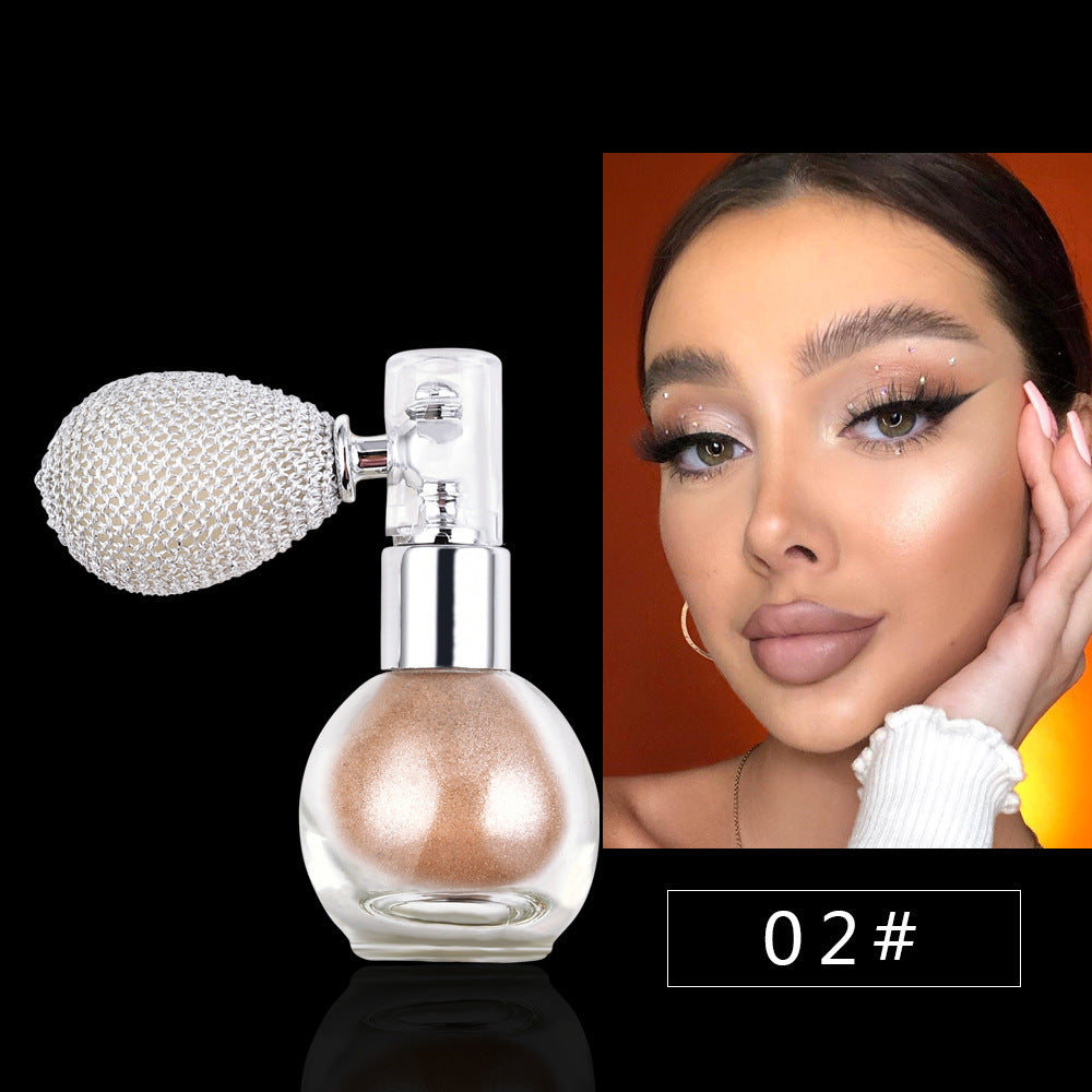 "Spray Brightening Glitter Body Powder Highlighter"