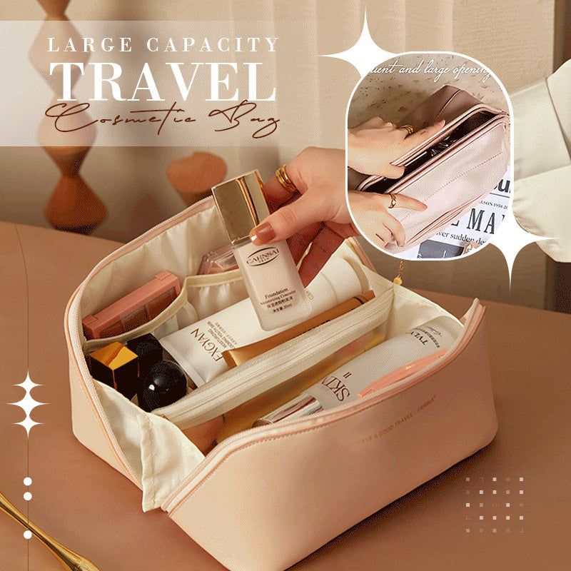 Large Capacity Travel Cosmetic Bag Women Toiletry Organizer