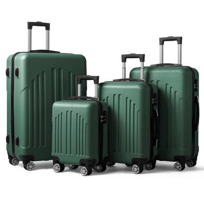4-in-1 Vertical Stripe Luggage Set – Spinner Suitcase