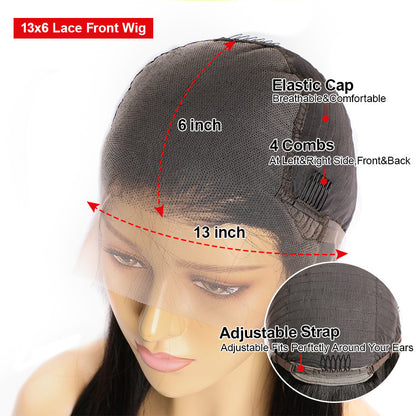 Real Human Hair Lace Wig Set – 9A Straight Hair