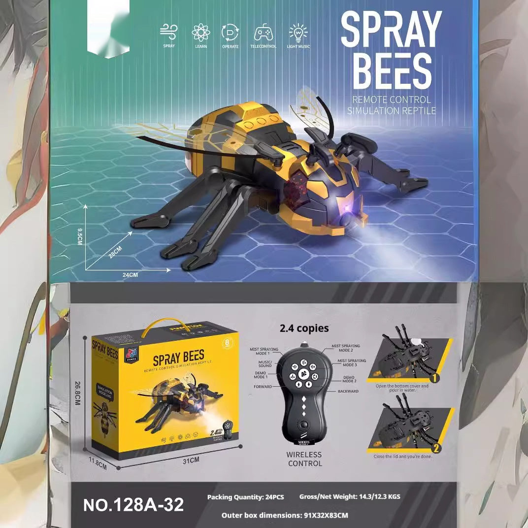 Remote Control Spray Insect Animal Toy