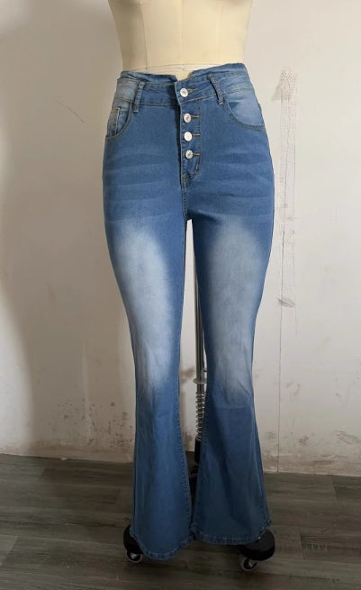 Women’s High Waist Bell Bottom Jeans