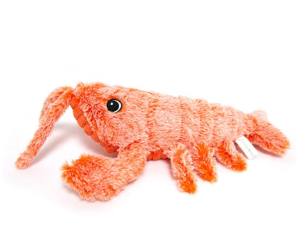 Electric Jumping Shrimp Cat Toy – USB Rechargeable Plush Lobster Simulation for Pets