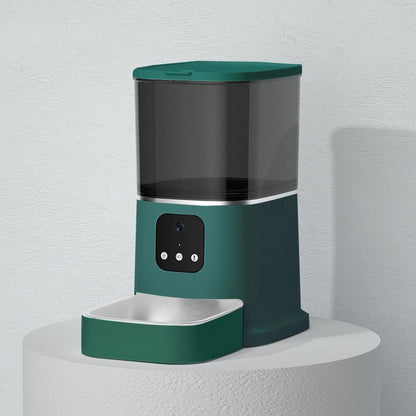 Smart Automatic Pet Feeder – Large Capacity WiFi Food Dispenser with Voice Recording, Timer & App Control for Cats & Dogs