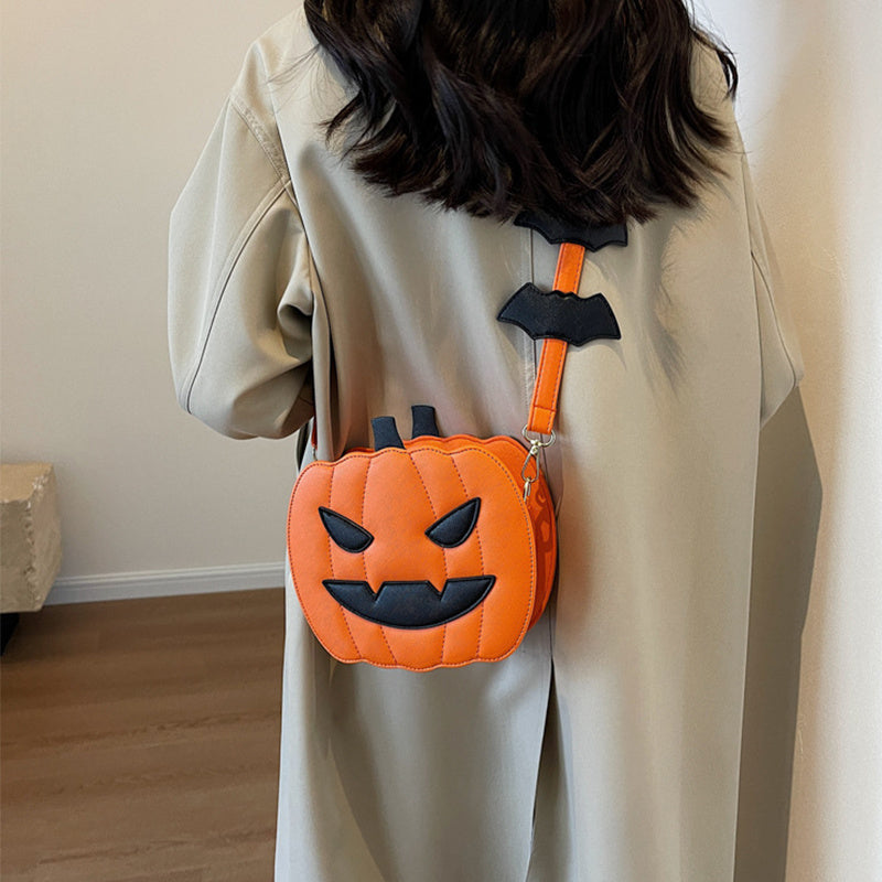 Funny Pumpkin Halloween Shoulder Bag