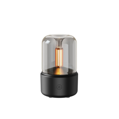 Portable USB Aroma Diffuser – LED Candlelight Humidifier