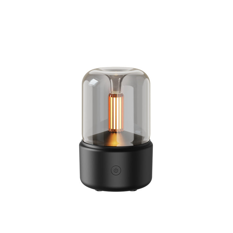 Portable USB Aroma Diffuser – LED Candlelight Humidifier