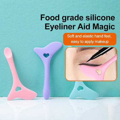 Silicone Eyeliner & Lip Stencil – Reusable Makeup Tool for Beginners