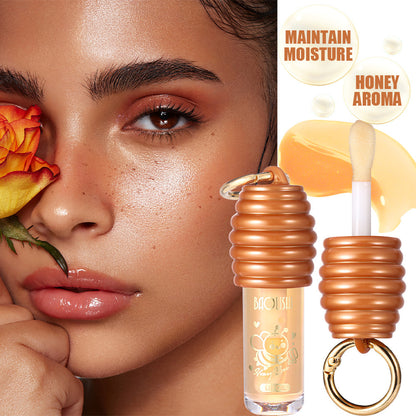 Moisturizing Honey Lip Gloss – Portable Keychain Lip Balm