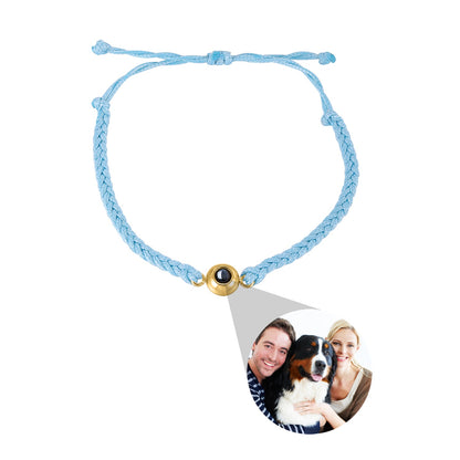 Customized Photo Projection Bracelet – Handwoven Lovers Jewelry