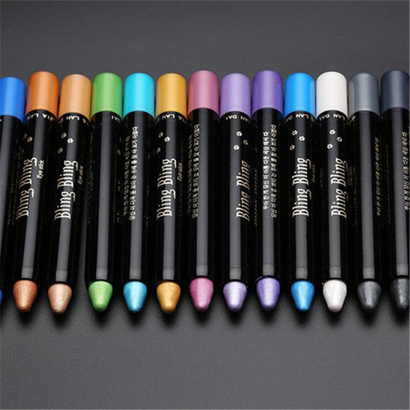 Pearlescent Eyeshadow Pen – Waterproof Shiny Gel Stick (15 Colors)