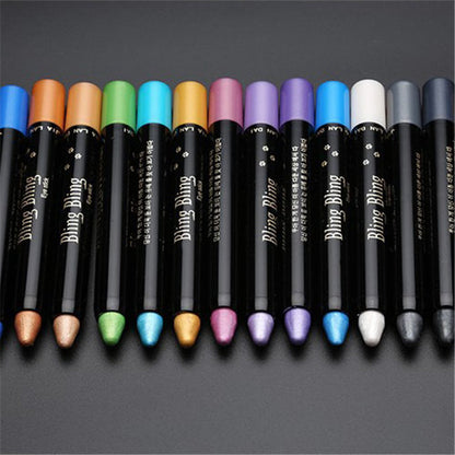 Pearlescent Eyeshadow Pen – Waterproof Shiny Gel Stick (15 Colors)