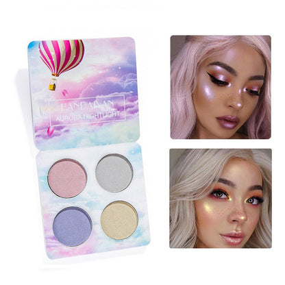 Matte & Glitter Eyeshadow Palette with Brush Set