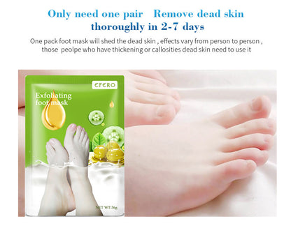 Exfoliating Foot Mask – Peeling Pedicure Socks for Dead Skin & Cracked Heels
