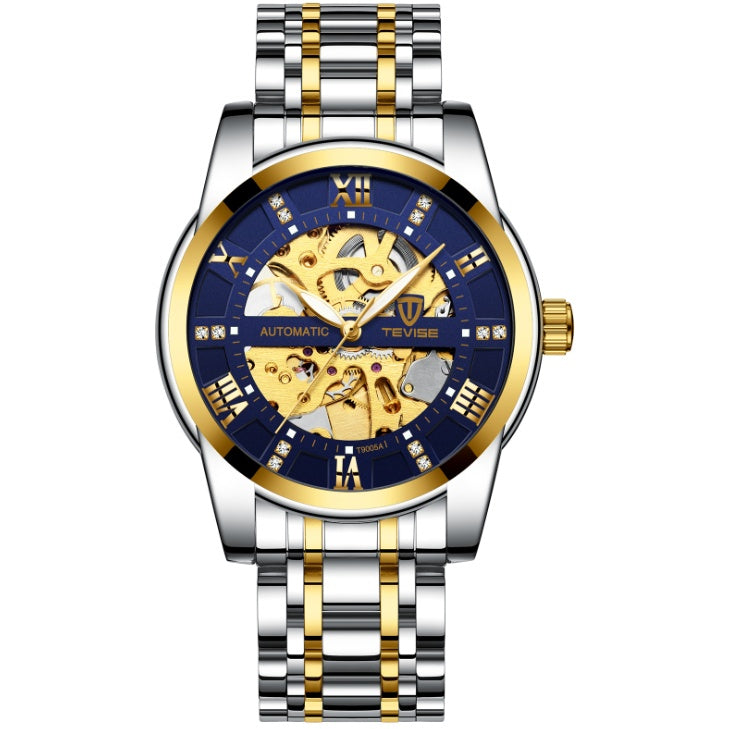 Men’s Fashion Automatic Mechanical Hollow Watch – Waterproof Design